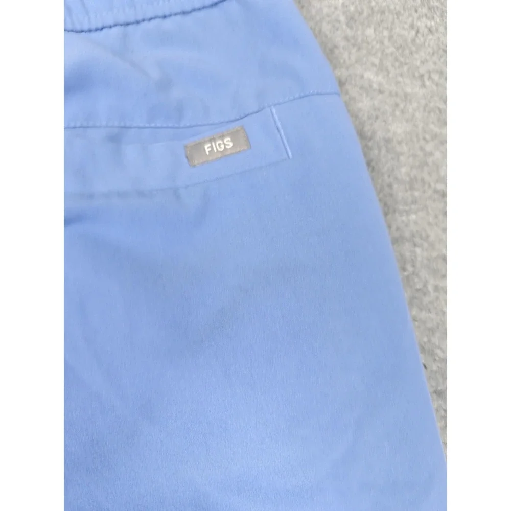 FIGS Scrub Pants Mens Medium Short‎ Blue Technical Collection Jogger Drawstring